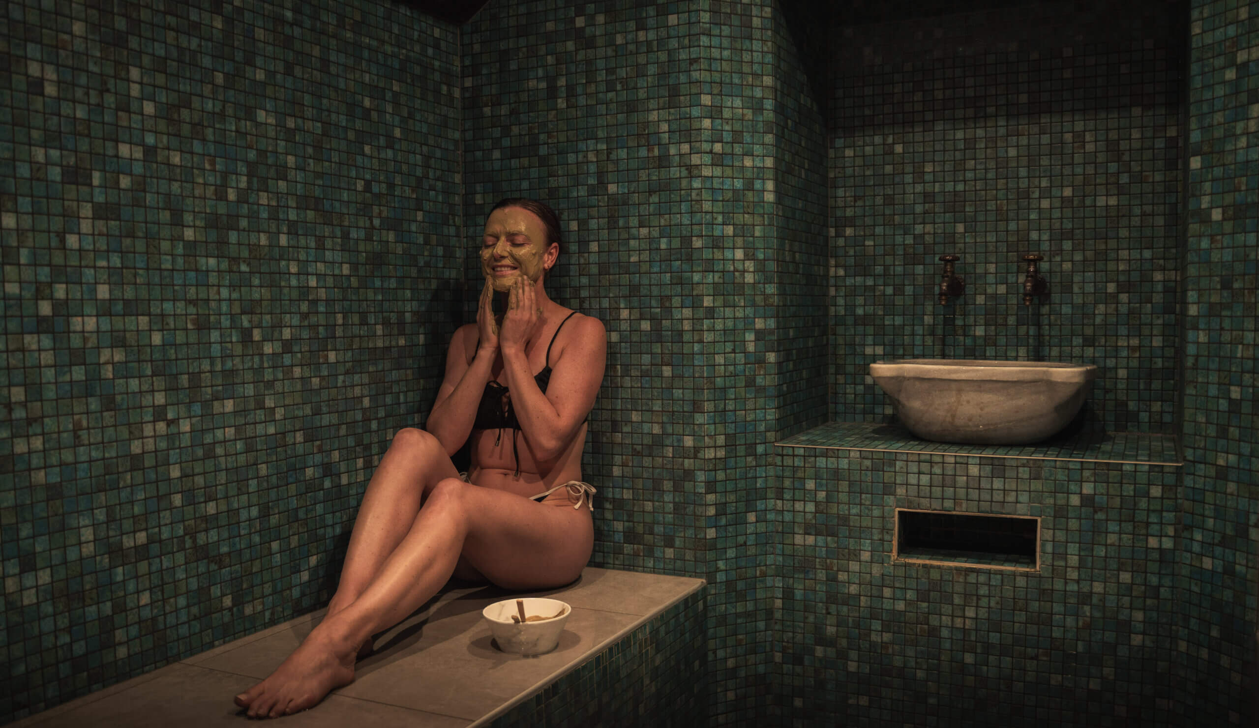 Rasul steam room experience at Opuke Thermal Pools & Spa
