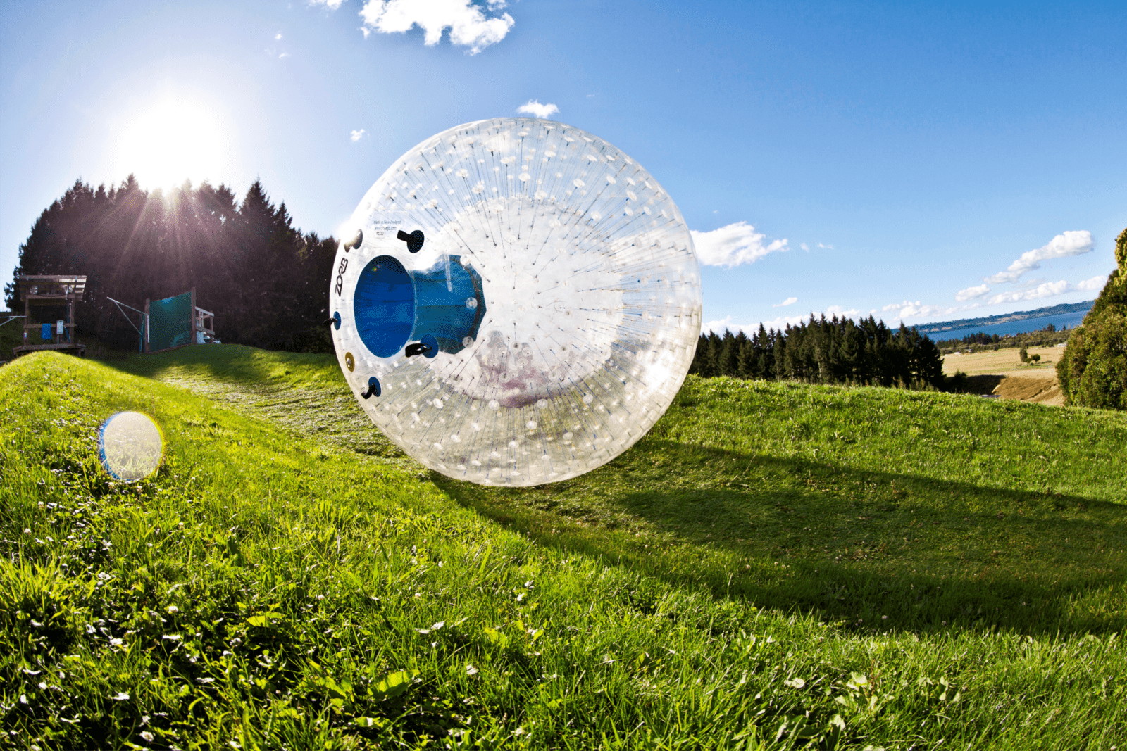Laugh away on the Zorb