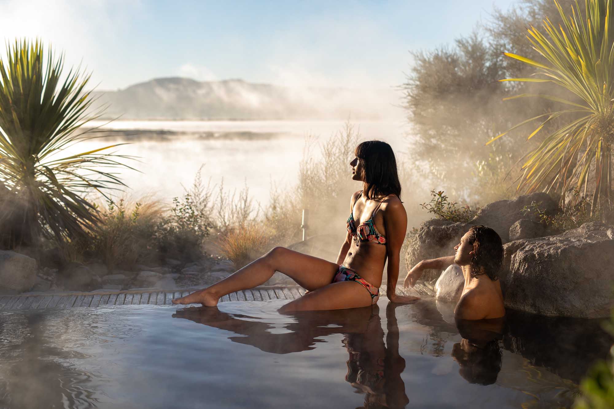 Rotorua Lake View Private Pool Experience at Polynesian Spa