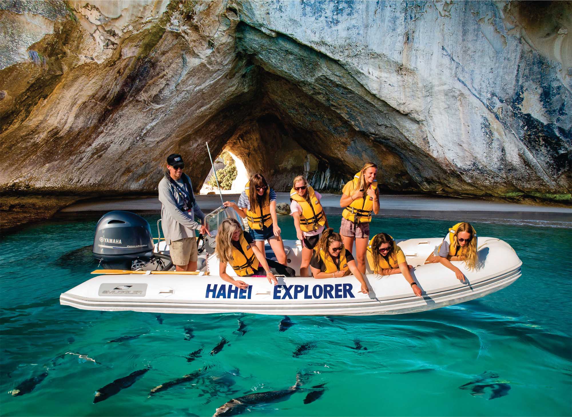 Hahei Cathedral Cove Boat Tour – Explore Sea Caves & Volcanic Coast!