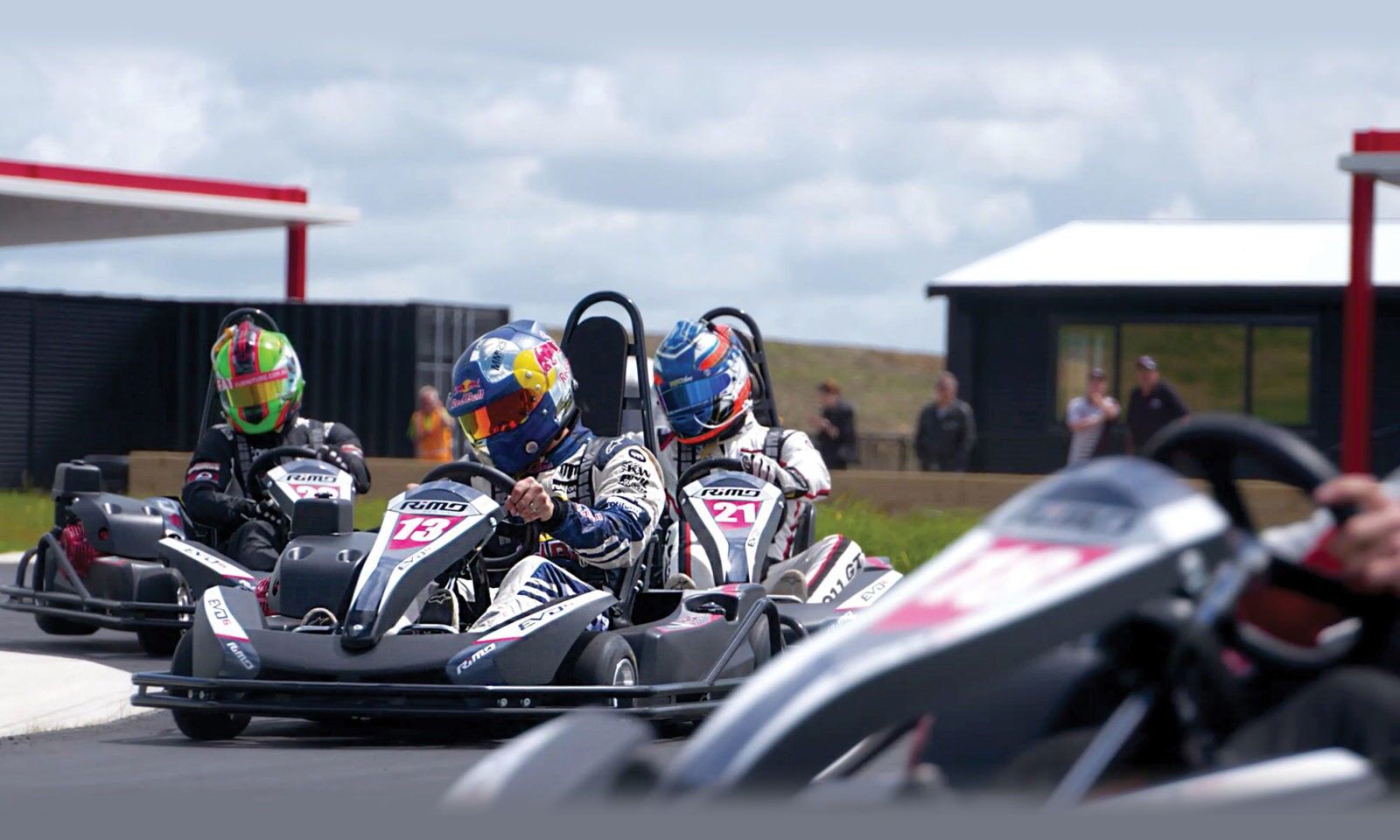 High speed go kart racing