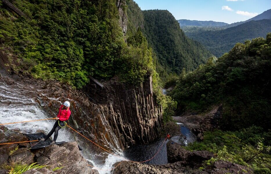Kauaeranga valley Coromandel Canyoning Canyon Tour Waterfall Chuffed Gifts