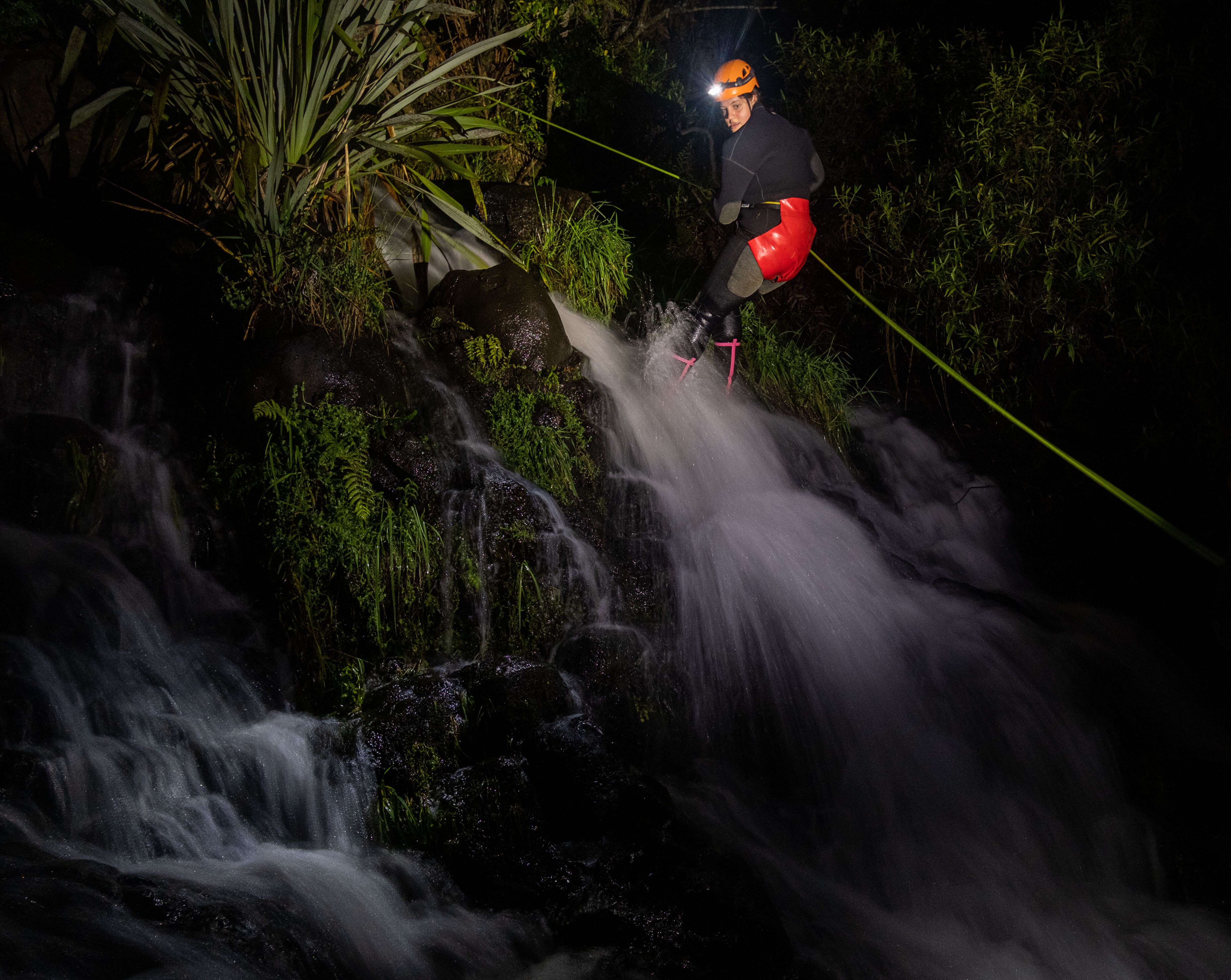 Karioi Glowworm Canyoning near Raglan