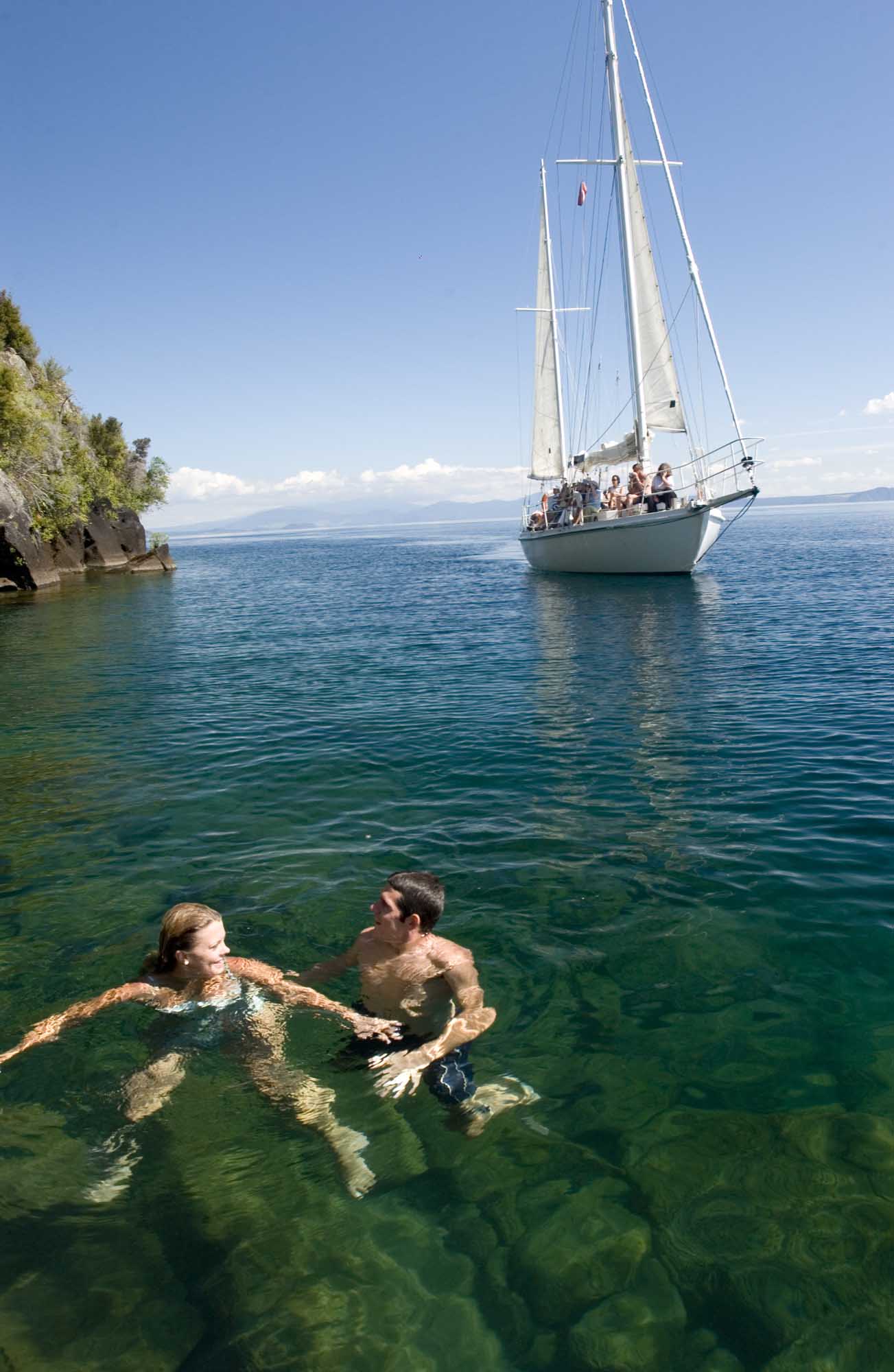 Enjoy Sailing to Mine Bay's Māori Rock Carvings on Great Lake Taupo - Image 2