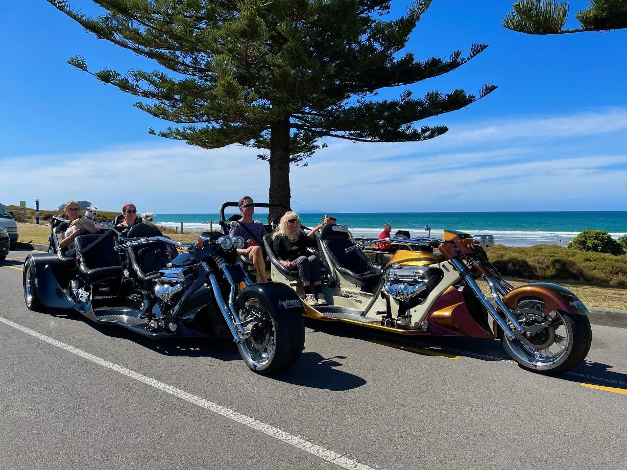 v8 motorbike trike ride tour mt mount maunganui Chuffed Gifts