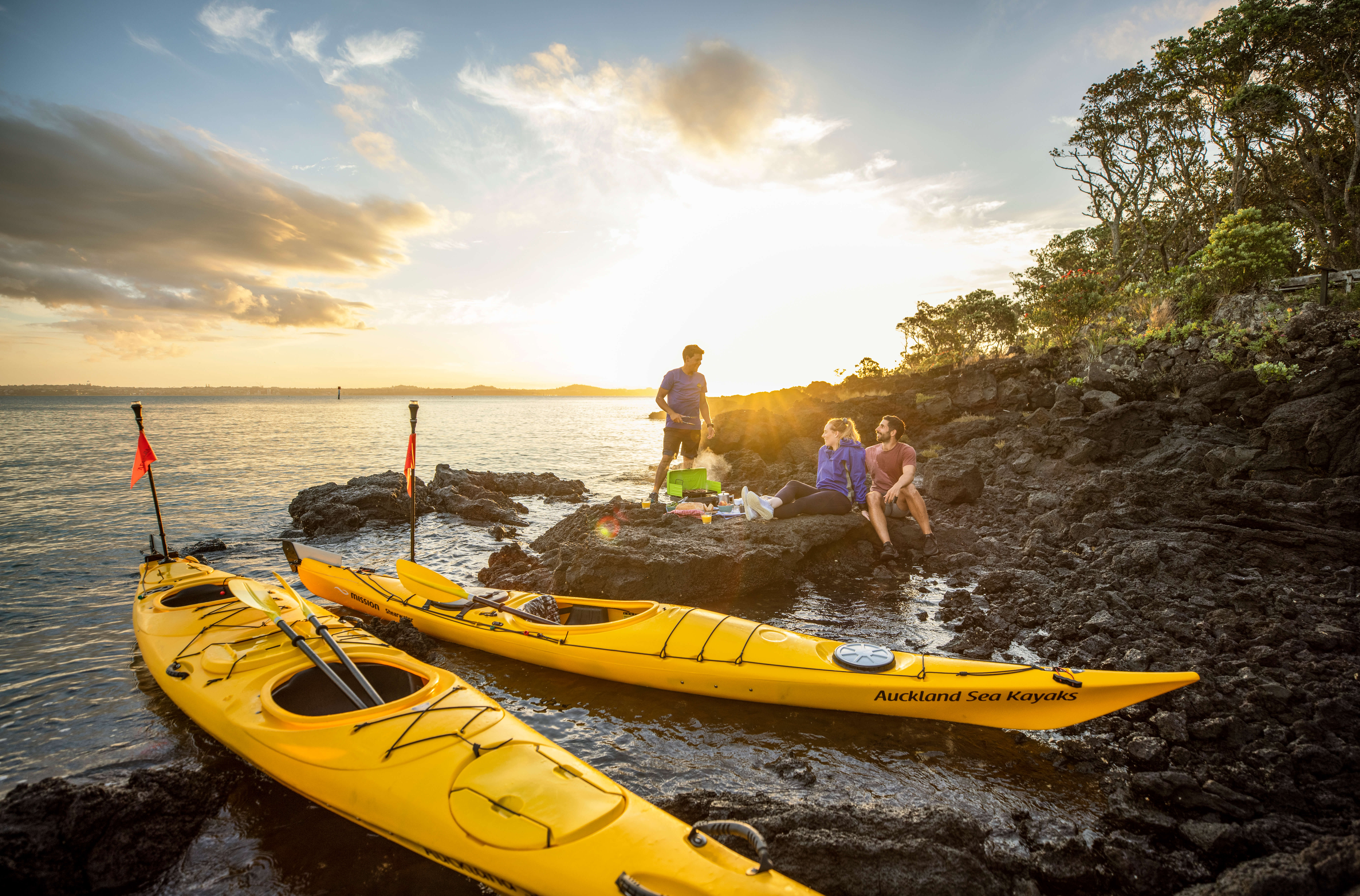 Sunset Kayaking tour to Rangitoto Island including BBQ Dinner - Image 2