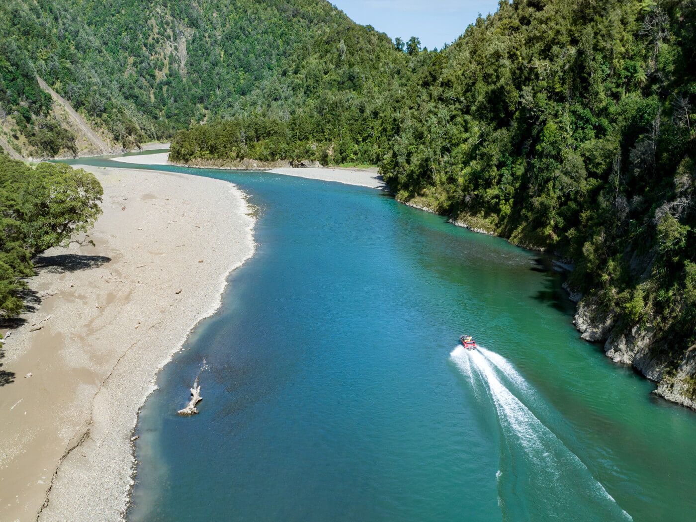 Thrilling Jet Boat tour on the Motu River in the Bay of Plenty!