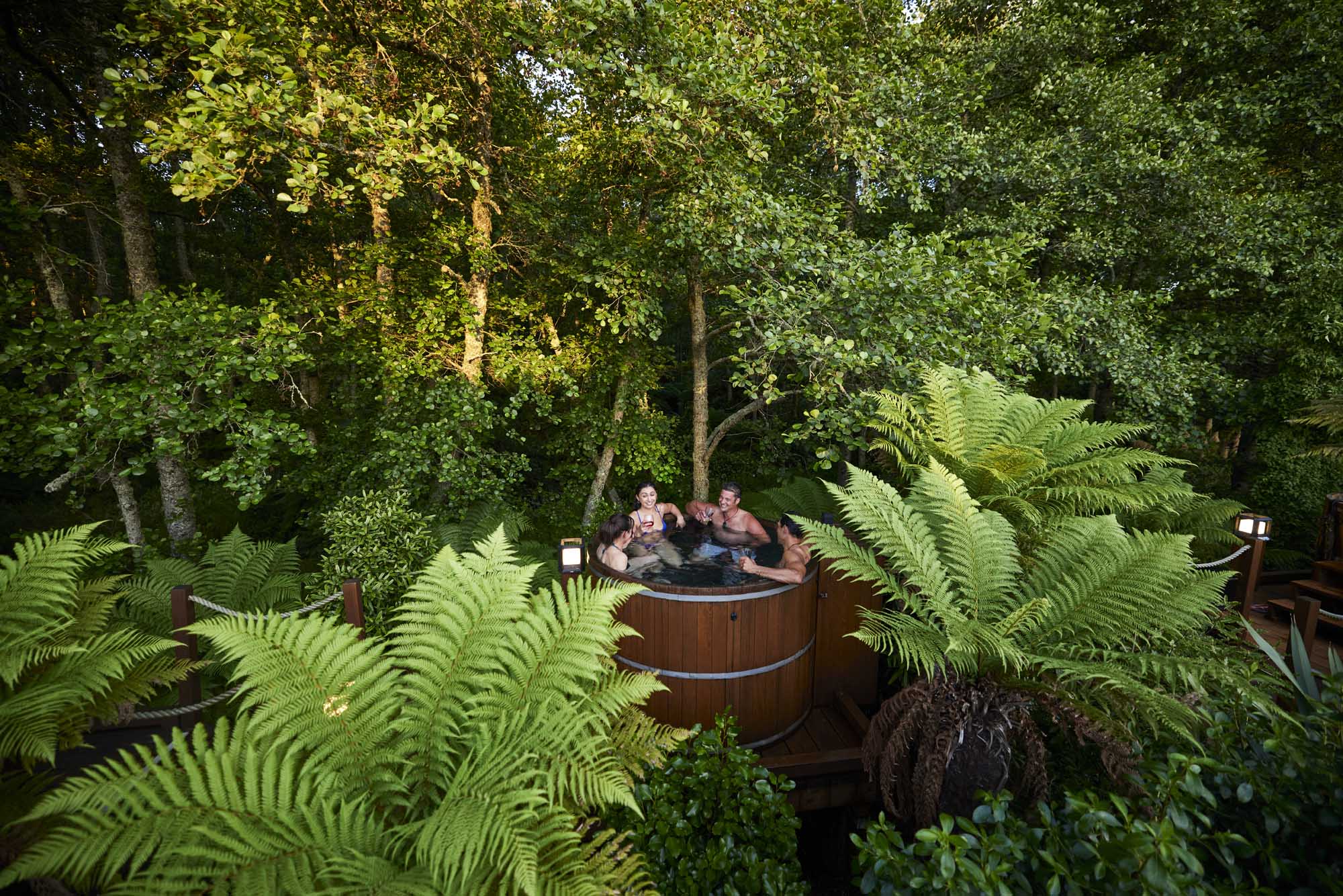 Hot Tub Soak on the Edge of Whakarewarewa Forest