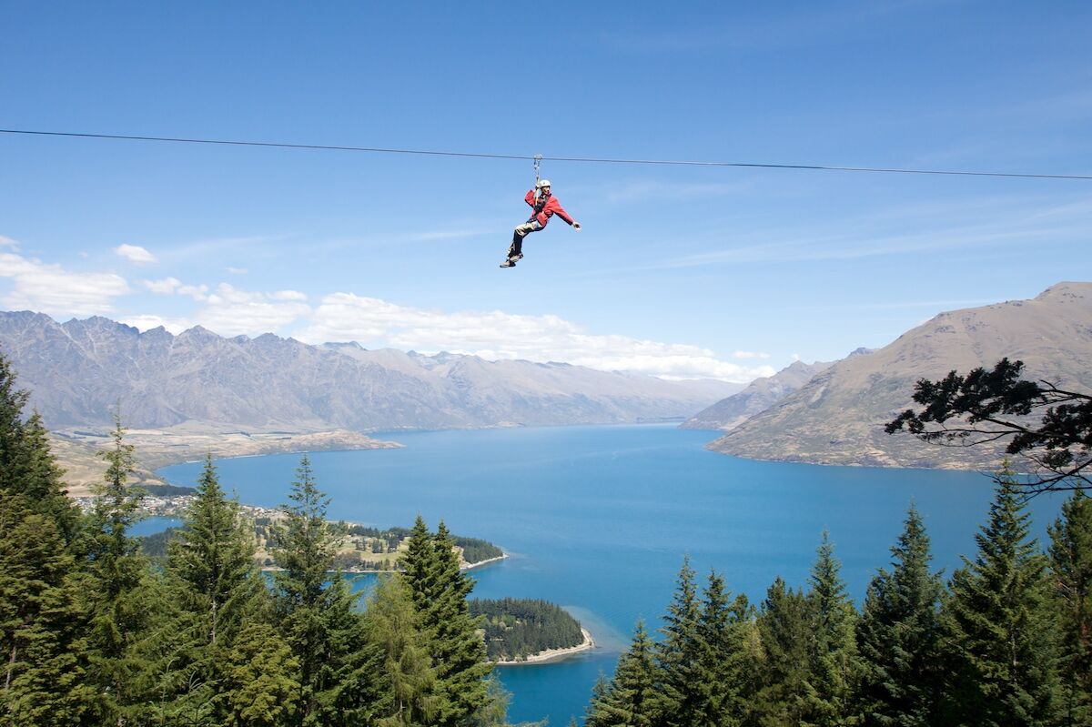 Thrilling Zipline tour on Bob's Peak above Queenstown