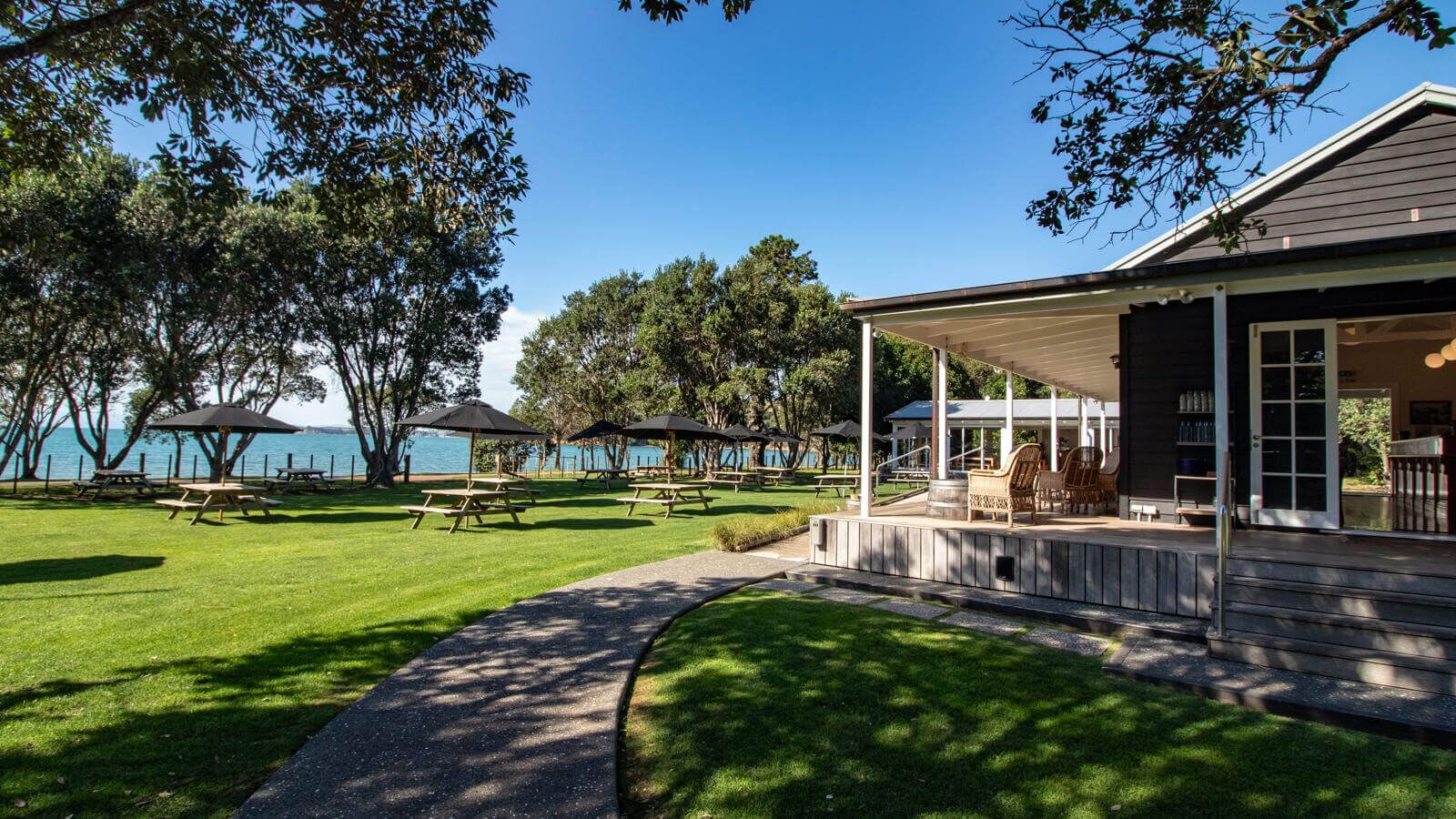 Ferry from Auckland direct to Waiheke's Man O' War Vineyard!