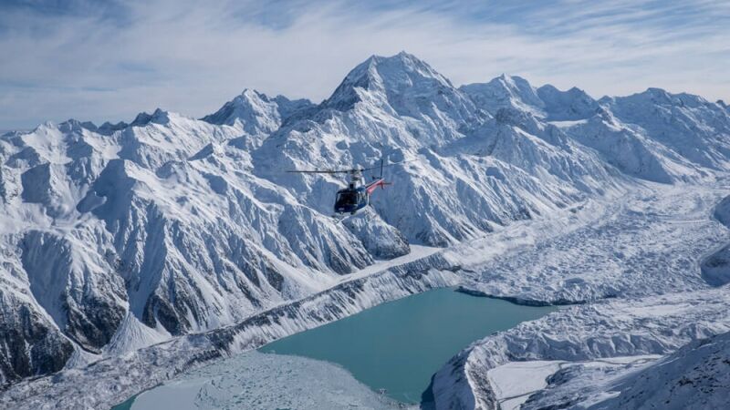 Fox Glacier Helicopter Flight Over Two Glaciers with Snow Landing! - Image 2
